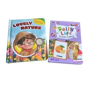 Toddler Learning Bundle | Board Book + Daily Life Flash Cards | Ages 2–5